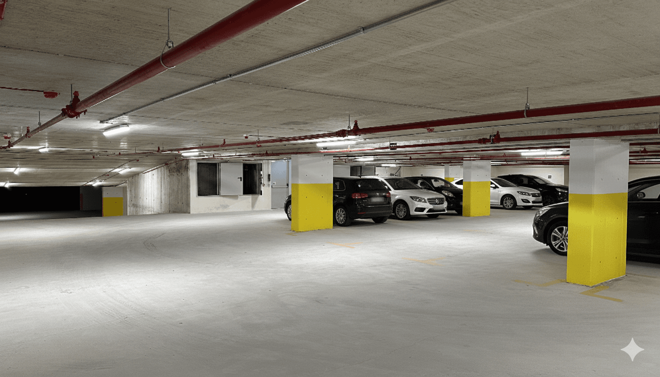 Underground parking garage
